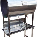 500L STAINLESS STEEL STORAGE TANK WITH TAPS